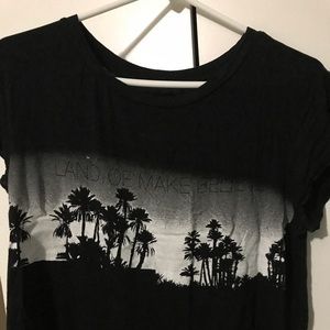 American Eagle Black Tee Land of Make Believe